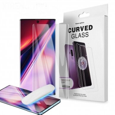 Lcd Apsauginis Stikliukas Nano Optics 5D Uv Glue Samsung N975 Note 10 Plus Lenktas Skaidrus  1 Lcd Apsauginis Stikliukas Nano Optics 5D Uv Glue Samsung N975 Note 10 Plus Lenktas Skaidrus  1