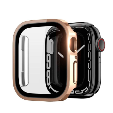 LCD apsauginis stikliukas/dėklas Dux Ducis Hamo Apple Watch 45mm rožinis LCD apsauginis stikliukas/dėklas Dux Ducis Hamo Apple Watch 45mm rožinis