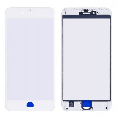 LCD stikliukas Apple iPhone 6 Plus su rėmeliu ir OCA baltas V2 ORG LCD stikliukas Apple iPhone 6 Plus su rėmeliu ir OCA baltas V2 ORG