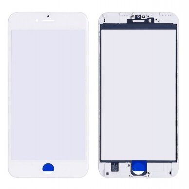 LCD stikliukas Apple iPhone 6S Plus su rėmeliu ir OCA baltas V2 ORG LCD stikliukas Apple iPhone 6S Plus su rėmeliu ir OCA baltas V2 ORG