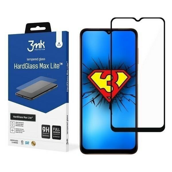 LCD apsauginis stikliukas 3MK Hard Glass Max Lite Samsung A536 A53 5G juodas LCD apsauginis stikliukas 3MK Hard Glass Max Lite Samsung A536 A53 5G juodas