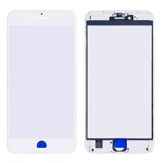 LCD stikliukas Apple iPhone 6S Plus su rėmeliu ir OCA baltas V2 ORG LCD stikliukas Apple iPhone 6S Plus su rėmeliu ir OCA baltas V2 ORG