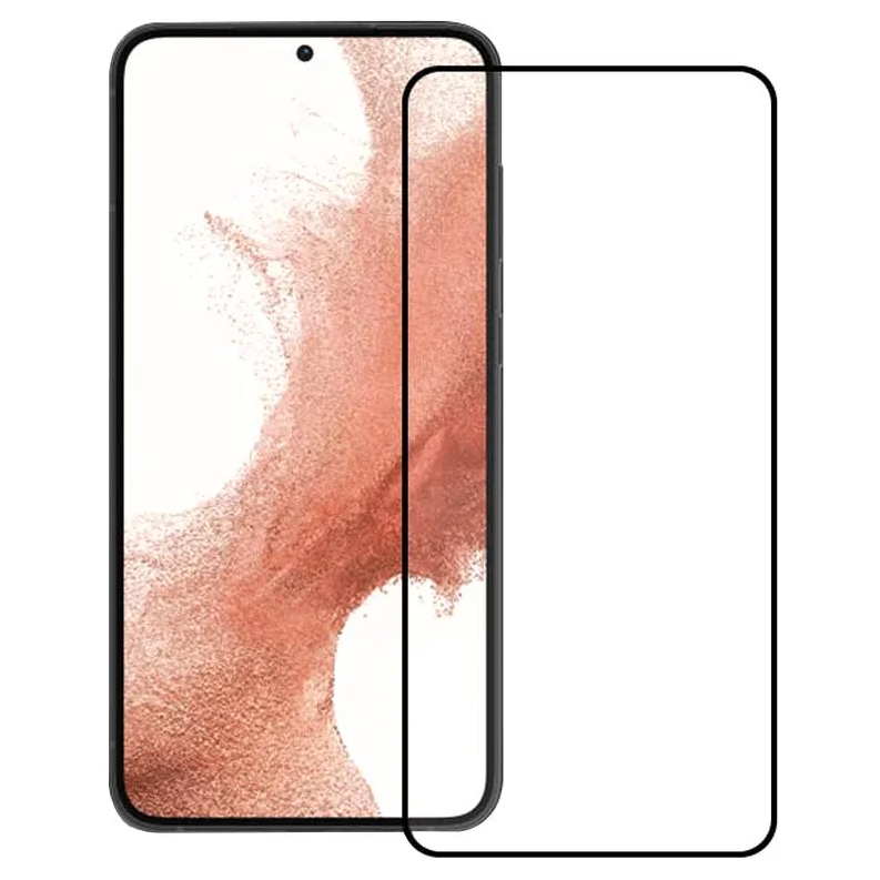 LCD apsauginis stikliukas 5D Cold Carving Samsung S916 S23 Plus 5G lenktas juodas be išpjovimo LCD apsauginis stikliukas 5D Cold Carving Samsung S916 S23 Plus 5G lenktas juodas be išpjovimo