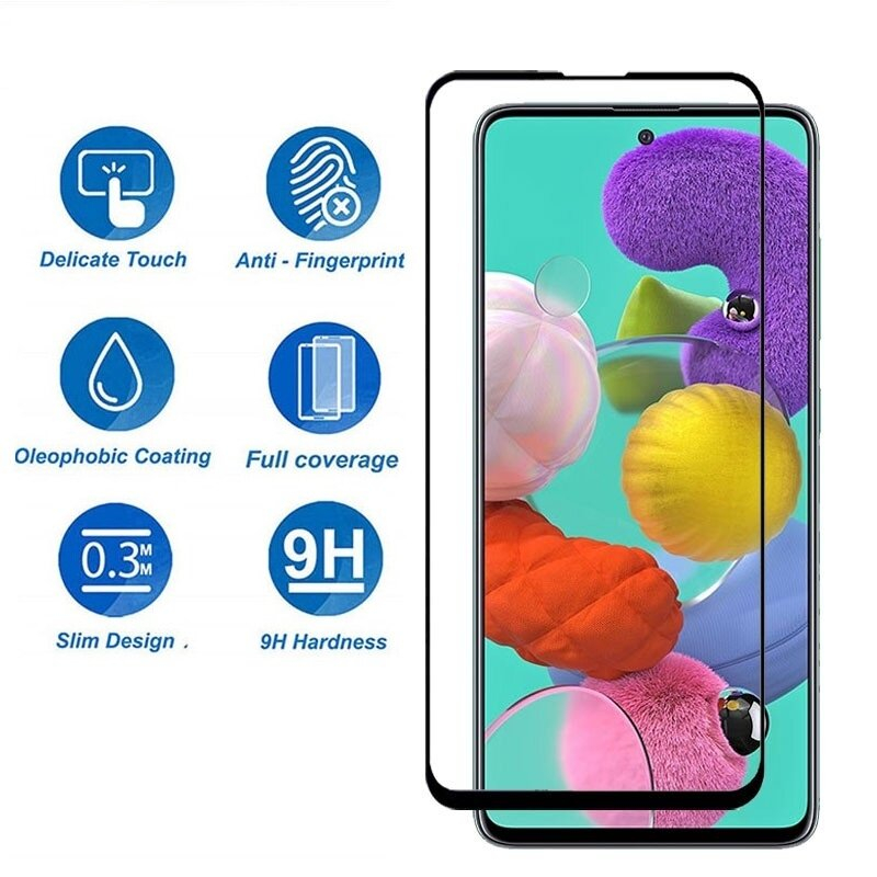 Lcd Apsauginis Stikliukas 9D Full Glue Samsung A515 A51 Juodas Lcd Apsauginis Stikliukas 9D Full Glue Samsung A515 A51 Juodas