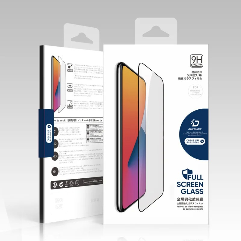 Xiaomi Redmi Note 14 Pro 5G / Note 14 Pro Plus 5G Dux Ducis CURVED LCD apsauginis stikliukas – juodas