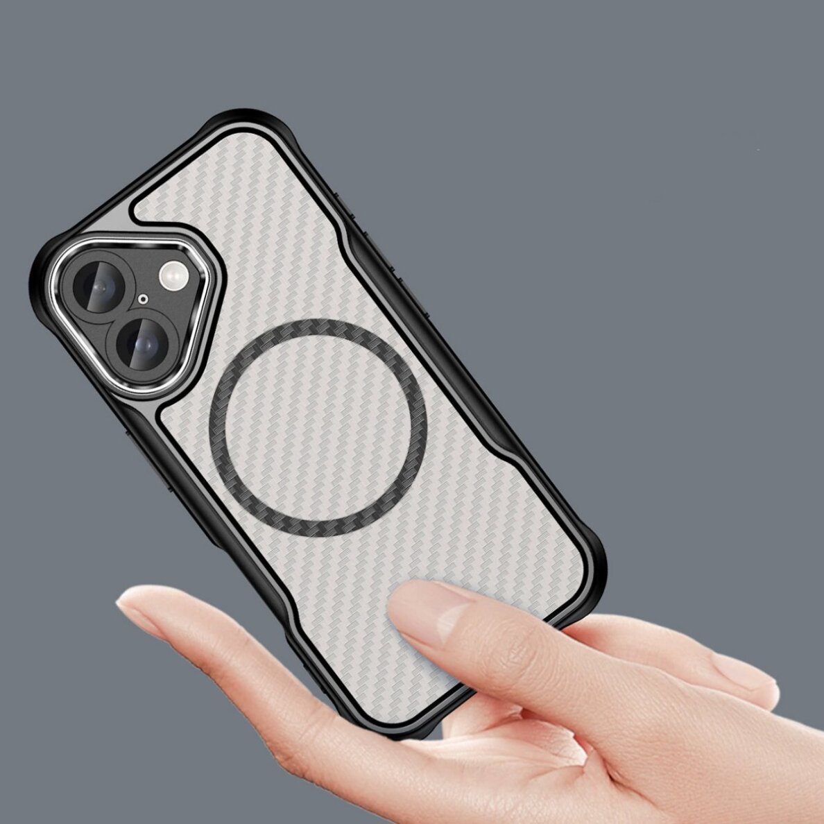 Akcija! Dėklas Leading Series MagSafe iPhone 16 Plus - Juodas 7 Akcija! Dėklas Leading Series MagSafe iPhone 16 Plus - Juodas 7