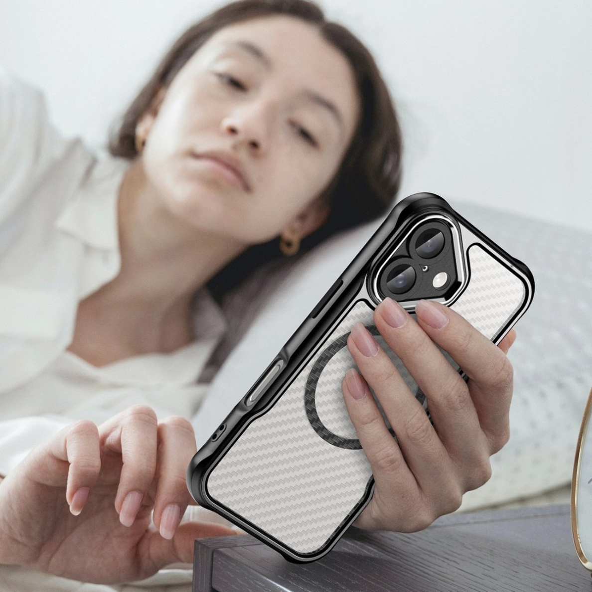 Dėklas Leading Series MagSafe iPhone 16 Plus - Juodas 8 Dėklas Leading Series MagSafe iPhone 16 Plus - Juodas 8