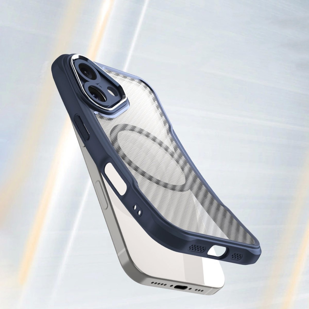 Dėklas Leading Series MagSafe iPhone 16 Plus - Mėlynas 3 Dėklas Leading Series MagSafe iPhone 16 Plus - Mėlynas 3