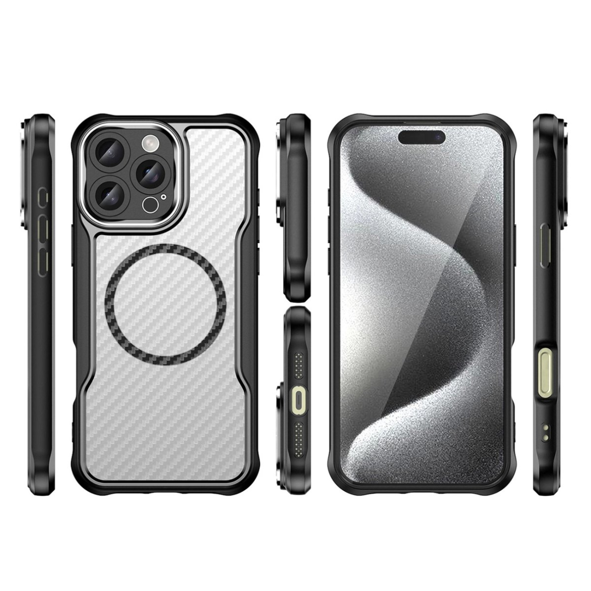 Dėklas Leading Series MagSafe iPhone 16 Pro - Juodas 2 Dėklas Leading Series MagSafe iPhone 16 Pro - Juodas 2