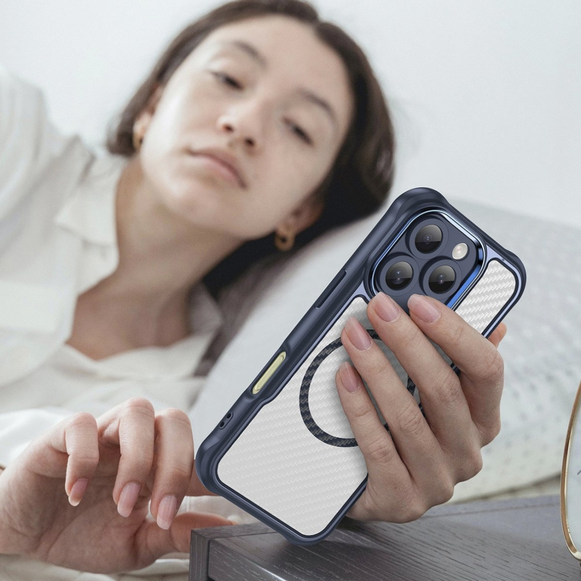 Dėklas Leading Series MagSafe iPhone 16 Pro Max - Mėlynas 6 Dėklas Leading Series MagSafe iPhone 16 Pro Max - Mėlynas 6