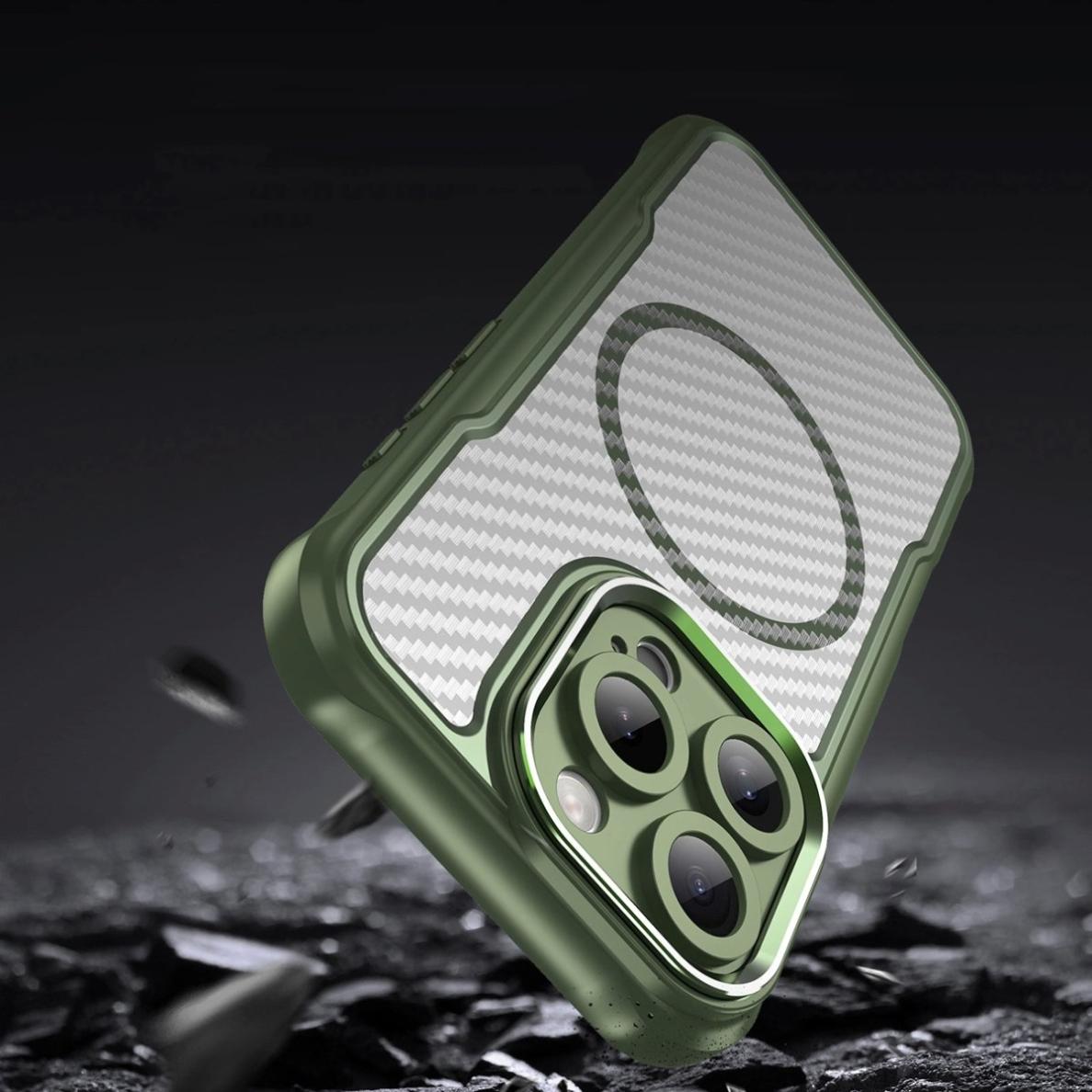 Dėklas Leading Series MagSafe iPhone 16 Pro Max - Žalias 7 Dėklas Leading Series MagSafe iPhone 16 Pro Max - Žalias 7