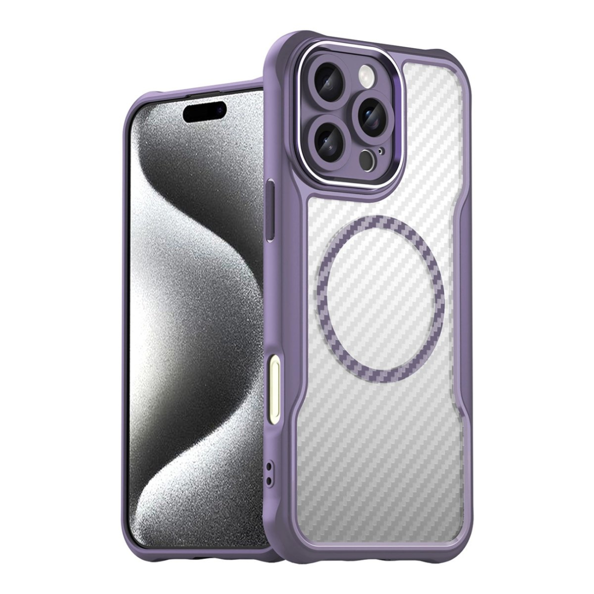 Dėklas Leading Series MagSafe iPhone 16 Pro Max - Violetinis Dėklas Leading Series MagSafe iPhone 16 Pro Max - Violetinis