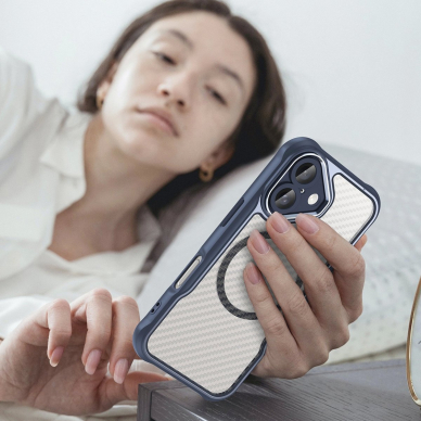 Dėklas Leading Series MagSafe iPhone 16 - Mėlynas 5 Dėklas Leading Series MagSafe iPhone 16 - Mėlynas 5