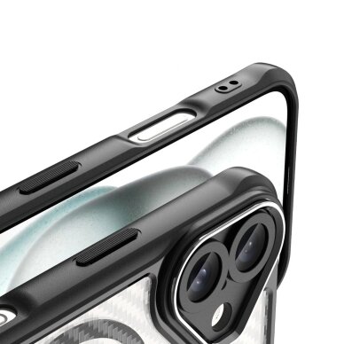 Akcija! Dėklas Leading Series MagSafe iPhone 16 Plus - Juodas  5