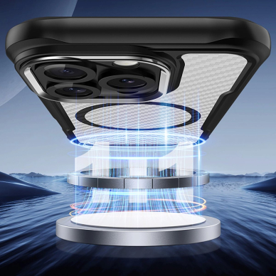 Dėklas Leading Series MagSafe iPhone 16 Pro Max - Juodas 9 Dėklas Leading Series MagSafe iPhone 16 Pro Max - Juodas 9