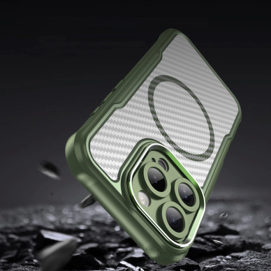 Dėklas Leading Series MagSafe iPhone 16 Pro Max - Žalias 7 Dėklas Leading Series MagSafe iPhone 16 Pro Max - Žalias 7