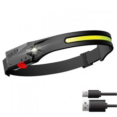 LED galvos prožektorius su IPX4 motion sensor USB-C 1200 mAh - Juodas 11