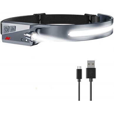 LED galvos prožektorius su IPX4 motion sensor USB-C 1200 mAh - Juodas 6