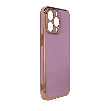 Akcija! Dėklas Lighting Color Case for iPhone 12 Pro Max Purpurinis, auksiniais kraštais 1 Akcija! Dėklas Lighting Color Case for iPhone 12 Pro Max Purpurinis, auksiniais kraštais 1