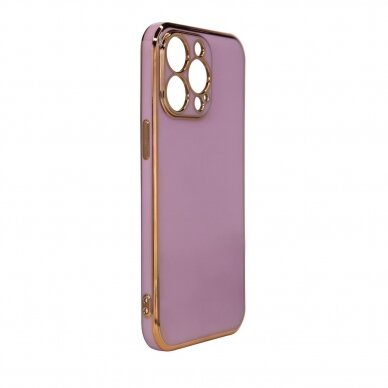 Dėklas Lighting Color Case for Xiaomi Redmi Note 11 Violetinis, auksiniais kraštais 4 Dėklas Lighting Color Case for Xiaomi Redmi Note 11 Violetinis, auksiniais kraštais 4