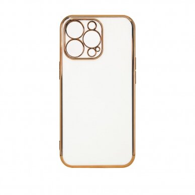 Dėklas Lighting Color Case for Xiaomi Redmi Note 11 Baltas, auksiniais kraštais 2 Dėklas Lighting Color Case for Xiaomi Redmi Note 11 Baltas, auksiniais kraštais 2