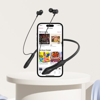 [Užsakomoji prekė] Lito - Bluetooth Earphones (LT-V135) - Wireless Neckband Earbuds for Sport, with Microphone, Bluetooth V5.3, 160mAh - Black 2