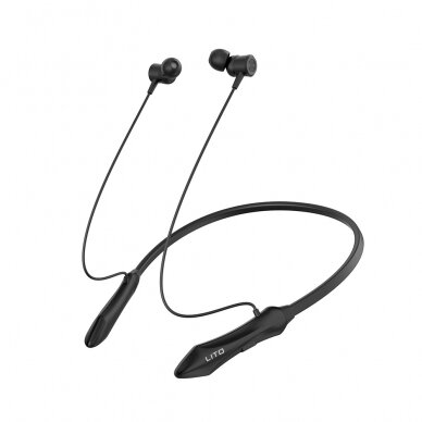 [Užsakomoji prekė] Lito - Bluetooth Earphones (LT-V135) - Wireless Neckband Earbuds for Sport, with Microphone, Bluetooth V5.3, 160mAh - Black