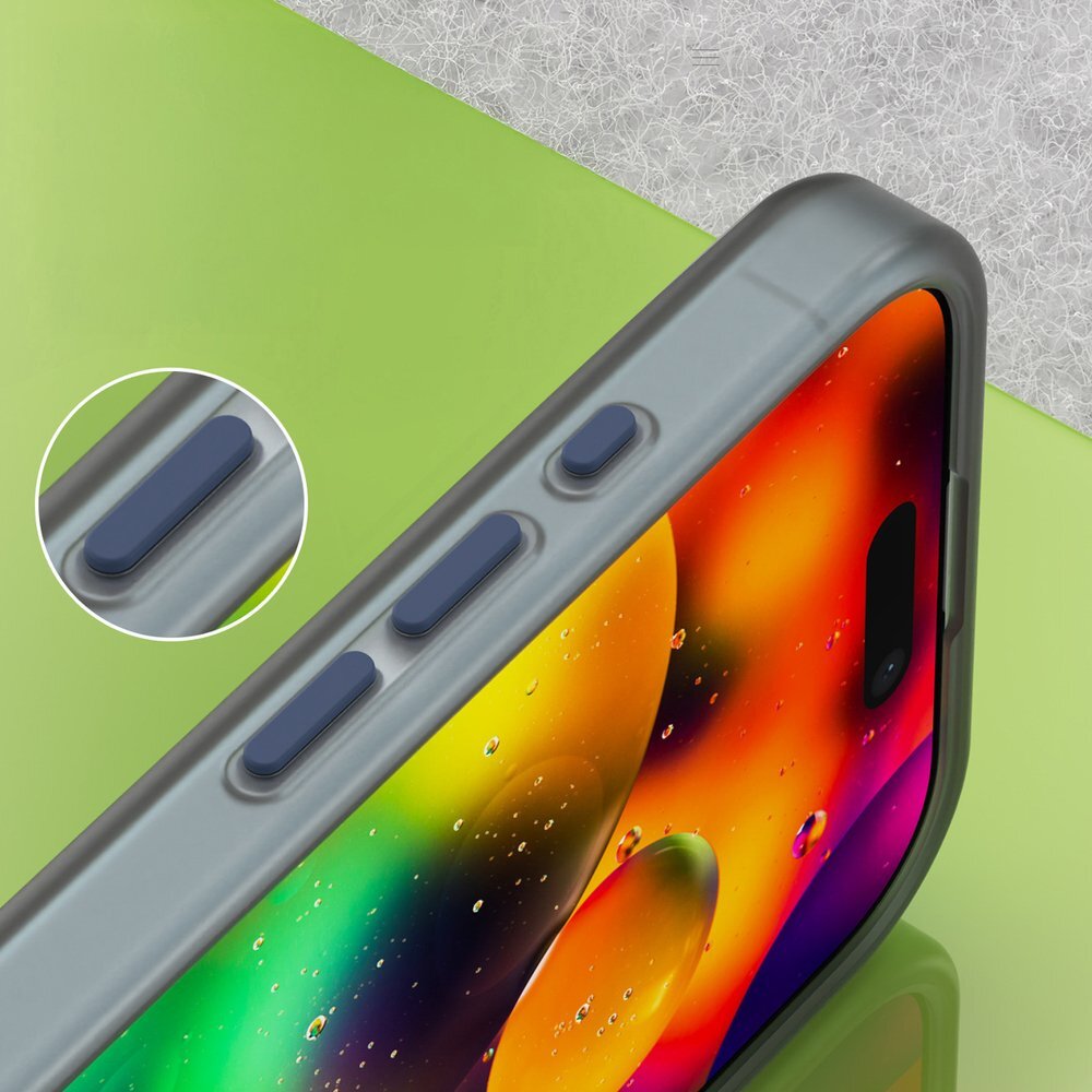 iPhone 17 Magnetic Abrasive dėklas, suderinamas su MagSafe – matinės mėlynos spalvos 6