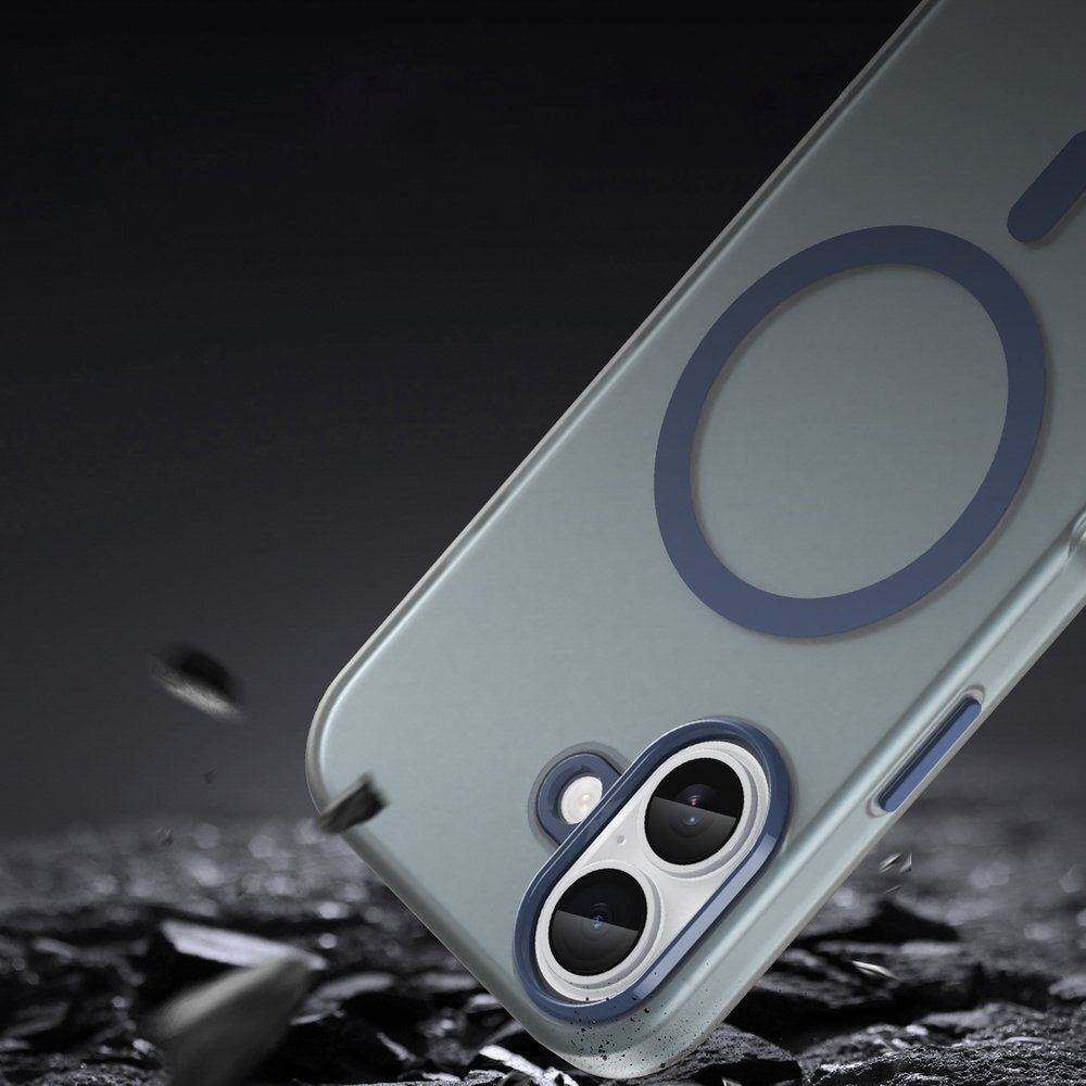 iPhone 17 Magnetic Abrasive dėklas, suderinamas su MagSafe – matinės mėlynos spalvos 7