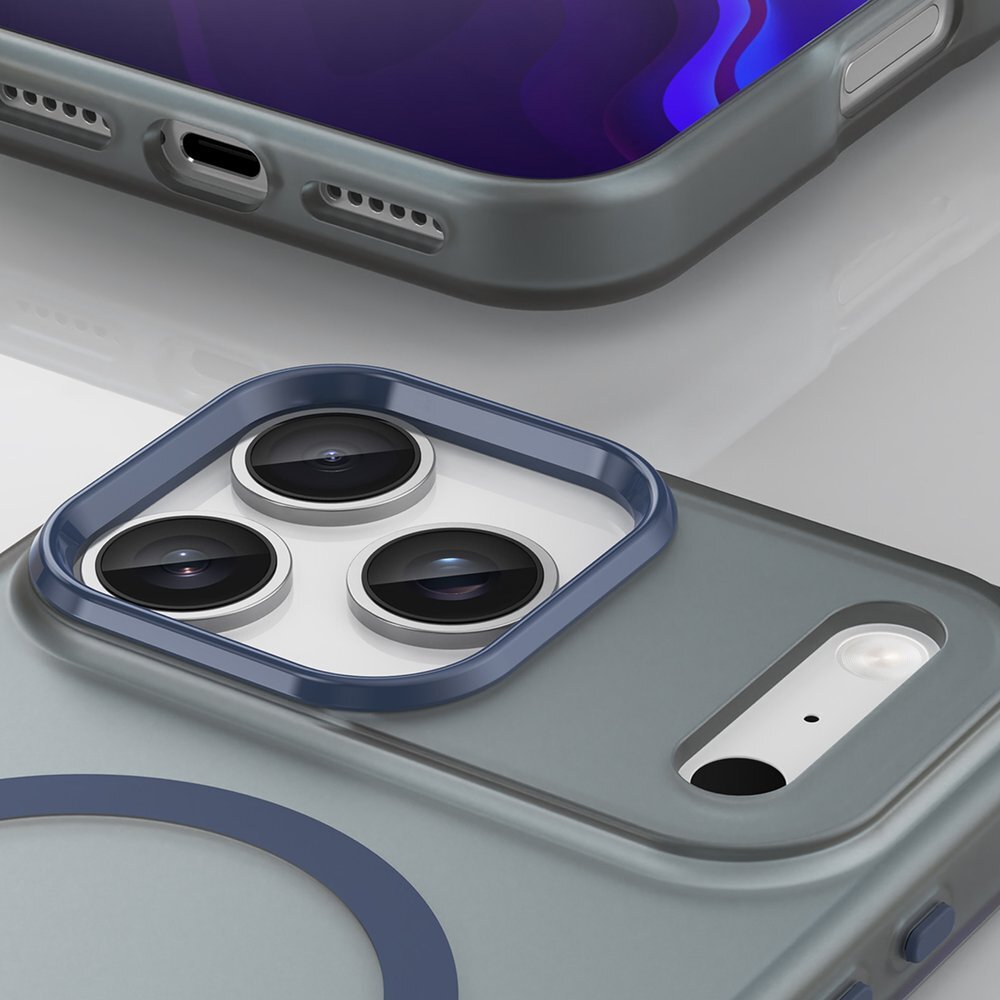 iPhone 17 Pro Magnetic Abrasive dėklas, suderinamas su MagSafe – matinės mėlynos spalvos 5 iPhone 17 Pro Magnetic Abrasive dėklas, suderinamas su MagSafe – matinės mėlynos spalvos 5