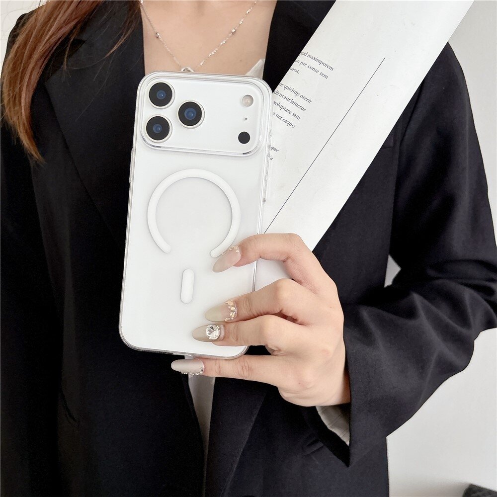 Pro Hard Pc MagSafe Compatible iPhone 18 Pro / 17 Pro PC Case - Transparent White ...
