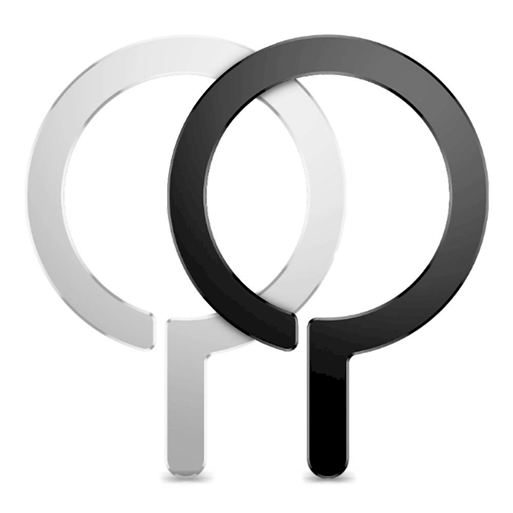 MagSafe Tech-Protect MetalRing universal magnetic - Juodas / silver (2 pcs) MagSafe Tech-Protect MetalRing universal magnetic - Juodas / silver (2 pcs)