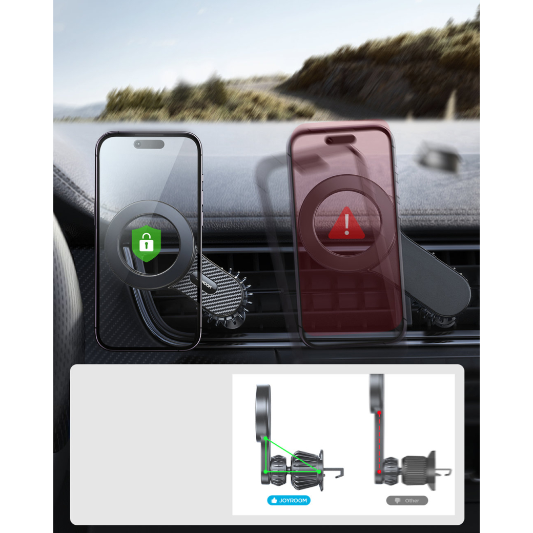 Magnetic car holder for iPhone with MagSafe Joyroom JR-ZS355 - black 10 Magnetic car holder for iPhone with MagSafe Joyroom JR-ZS355 - black 10