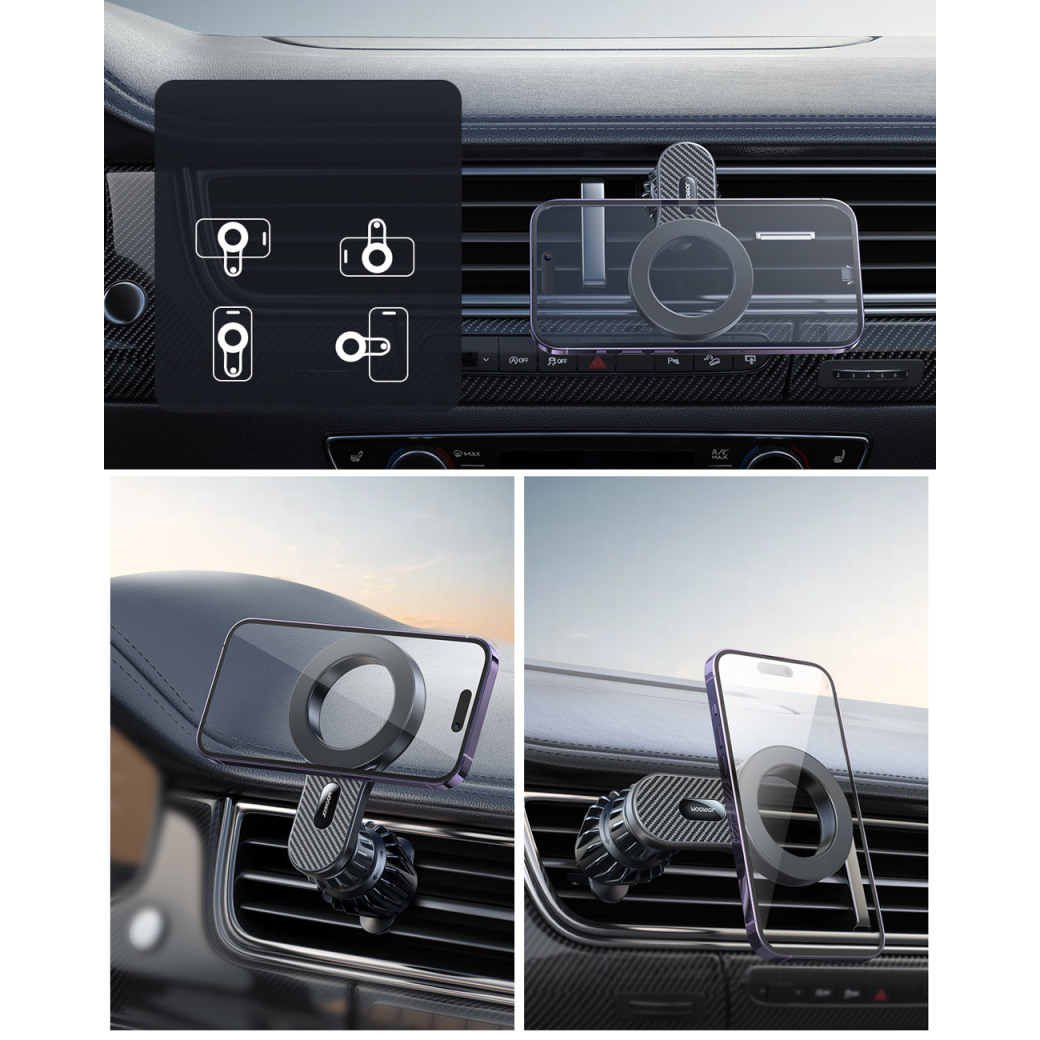 Magnetic car holder for iPhone with MagSafe Joyroom JR-ZS355 - black 13 Magnetic car holder for iPhone with MagSafe Joyroom JR-ZS355 - black 13