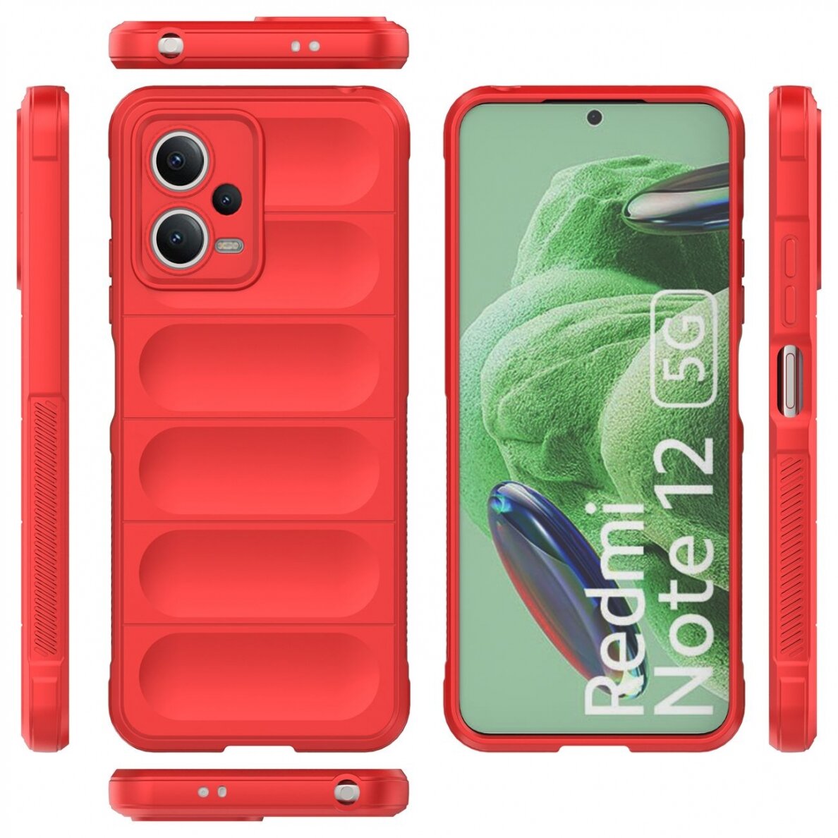 Dėklas Magic Shield Xiaomi Redmi Note 12 5G / Poco X5 5G Flexible Armor Cover Raudonas 1 Dėklas Magic Shield Xiaomi Redmi Note 12 5G / Poco X5 5G Flexible Armor Cover Raudonas 1