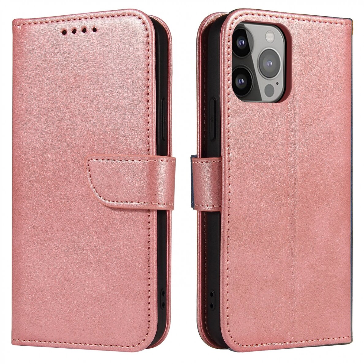 Atverčiamas dėklas Magnet Case elegant iPhone 13 Pro Max Rožinis Atverčiamas dėklas Magnet Case elegant iPhone 13 Pro Max Rožinis