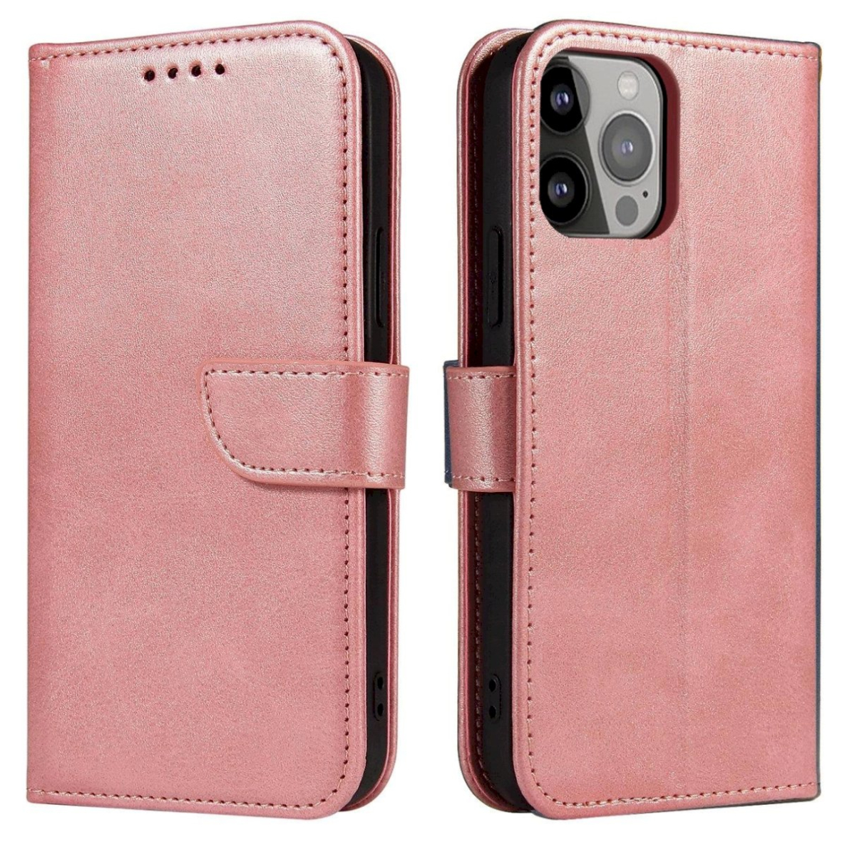 Atverčiamas dėklasSamsung A15  - Rožinis