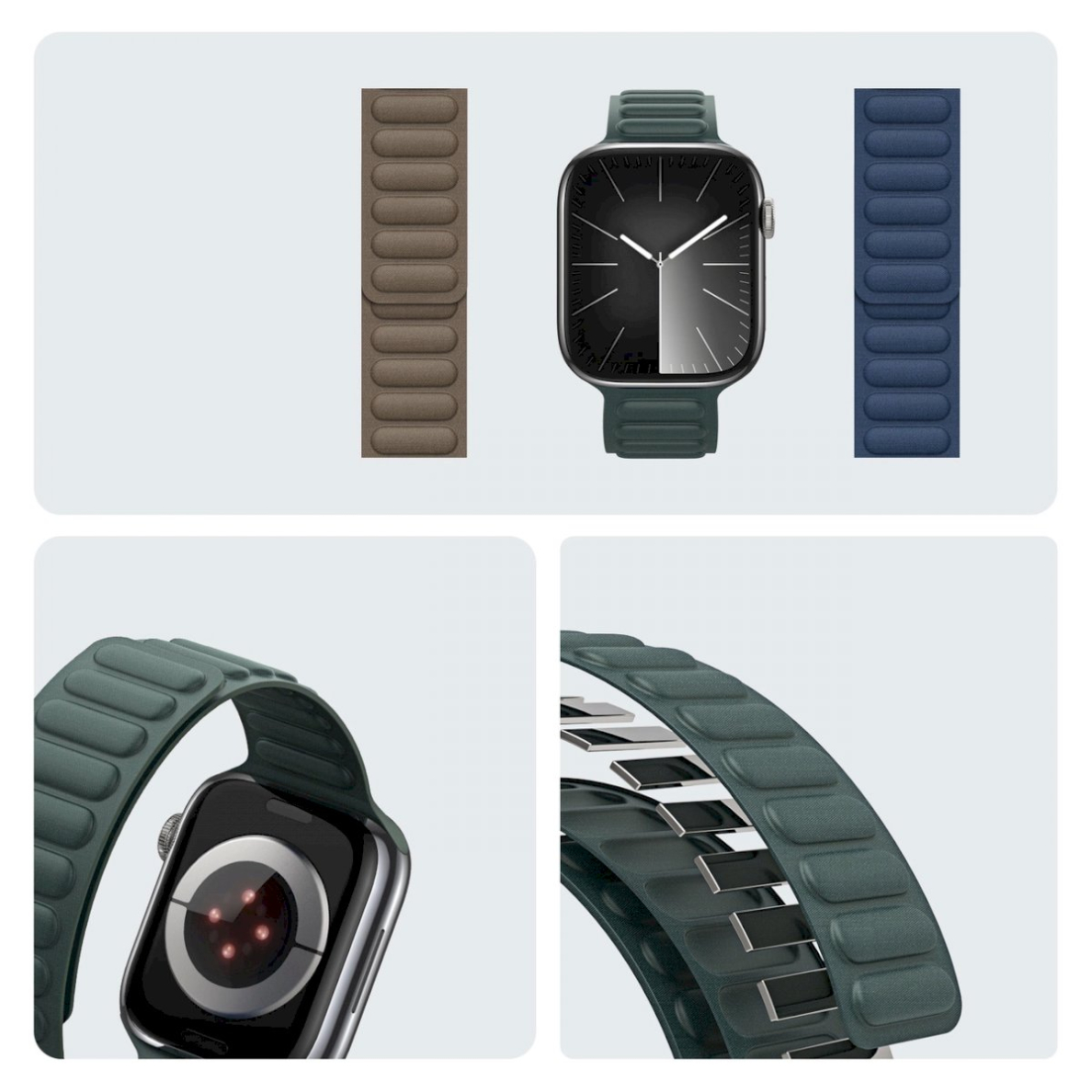Apyrankė Magnetic Dux Ducis Apple Watch 38 / 40 / 41 mm - žalia 6 Apyrankė Magnetic Dux Ducis Apple Watch 38 / 40 / 41 mm - žalia 6