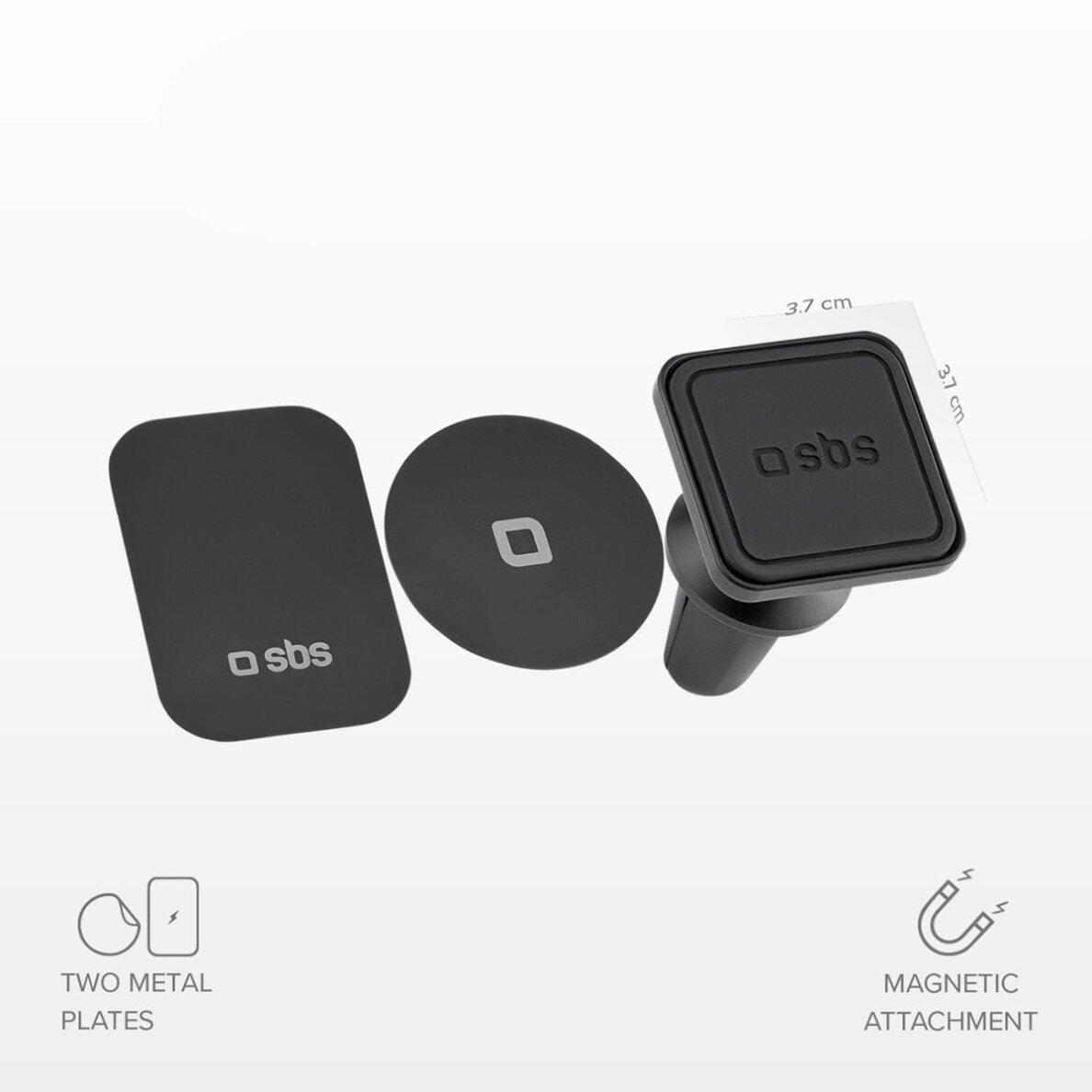 Magnetinis telefono laikiklis SBS TESUPMAGLCLIP – juodas 2 Magnetinis telefono laikiklis SBS TESUPMAGLCLIP – juodas 2
