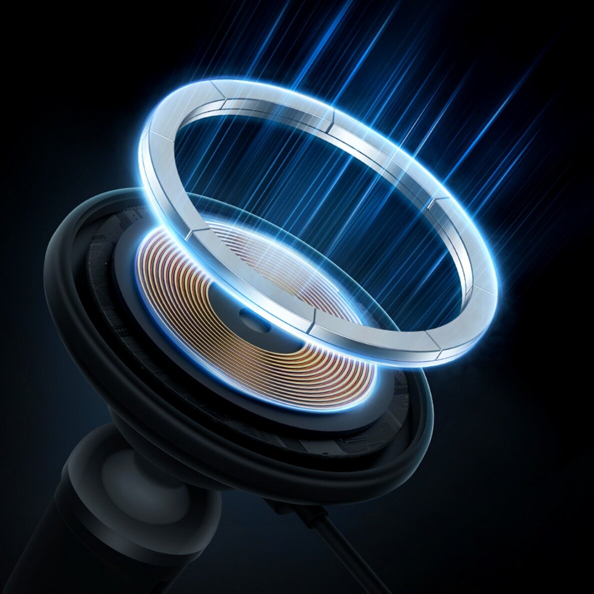 MagSafe 15W USB C 25W Baseus CW01 inductive car charger - black 5 MagSafe 15W USB C 25W Baseus CW01 inductive car charger - black 5