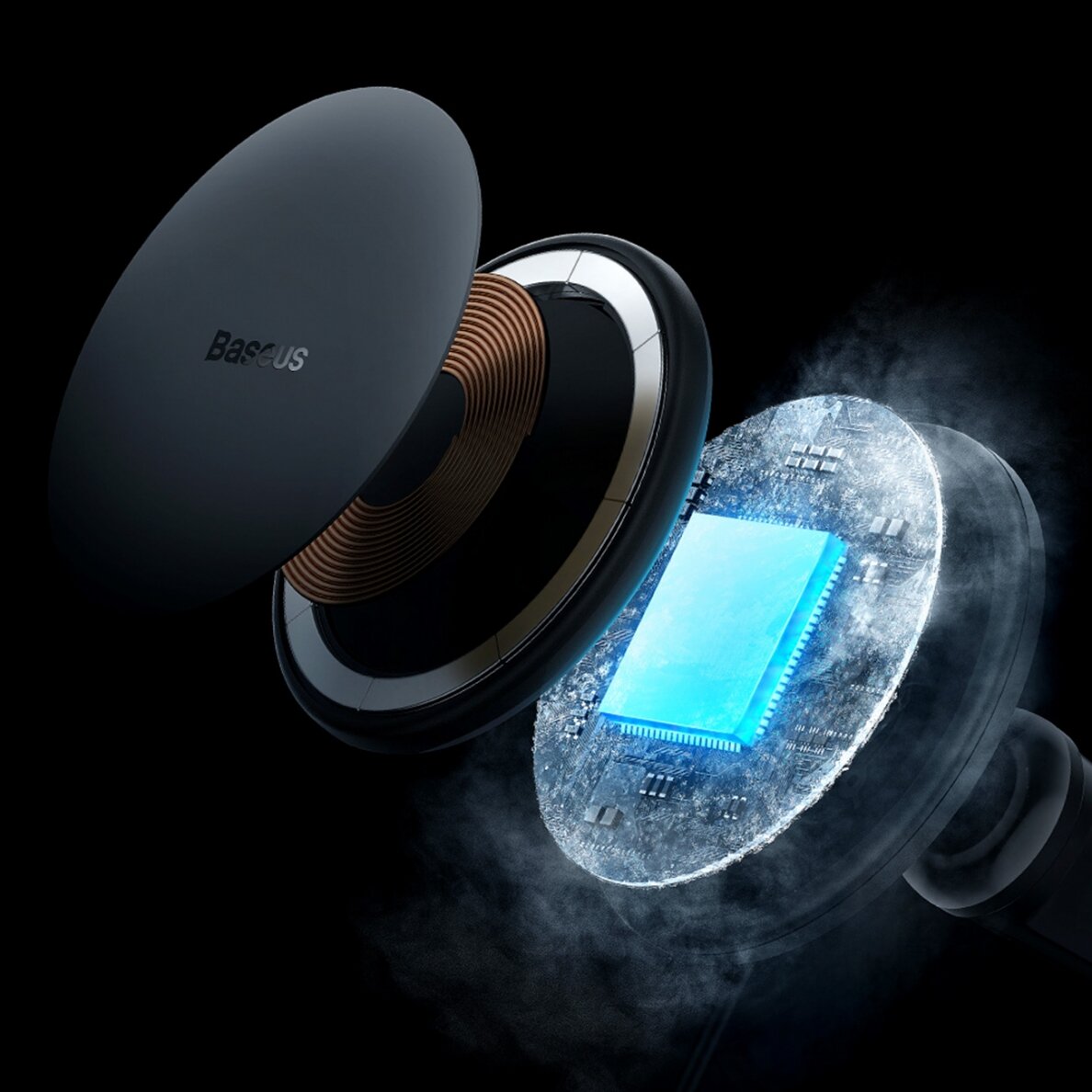 MagSafe 15W USB C 25W Baseus CW01 inductive car charger - black 8 MagSafe 15W USB C 25W Baseus CW01 inductive car charger - black 8