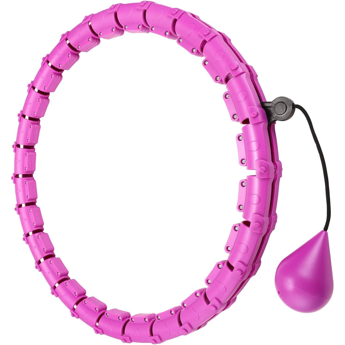 Masažuojantis gimnastikos lankas Smart Hula Hoop HHP002 violetinis