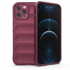 Dėklas Magic Shield Case iPhone 12 Pro Max Bordo