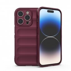 Dėklas Magic Shield iPhone 14 Pro Bordo