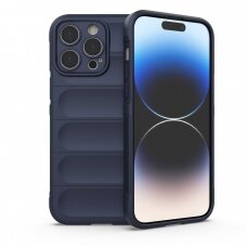 Dėklas Magic Shield iPhone 14 Pro Max Tamsiai mėlynas