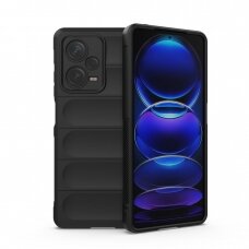 Dėklas Magic Shield Xiaomi Redmi Note 12 Pro+ flexible armored cover Juodas VRX8831