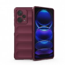 Dėklas Magic Shield Xiaomi Redmi Note 12 Pro+ flexible armored cover bordo