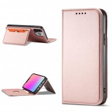 Dėklas Magnet Card Samsung Galaxy A23 5G Rožinis