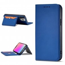 Dėklas Magnet Card Case Samsung Galaxy A54 5G Mėlynas