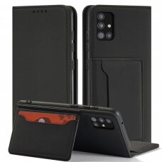 Dėklas Magnet Card Case for Xiaomi Redmi Note 11 Juodas